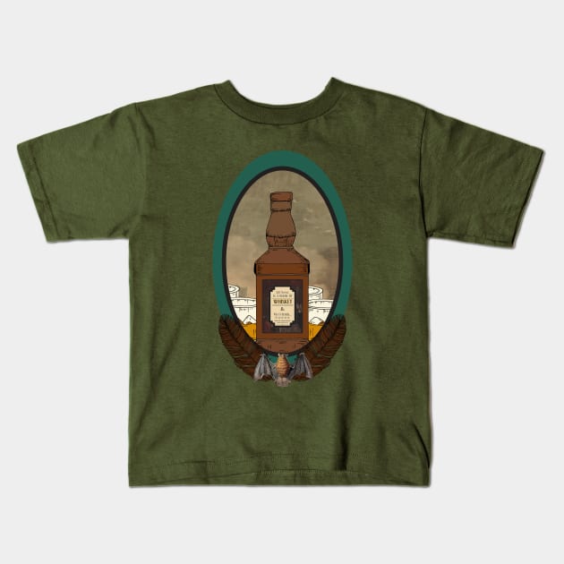 Whiskey & Friends! Kids T-Shirt by Brains